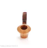 Demua pipa Cherrywood or Ballerina-shaped pipe in natural, veined briar-Demua