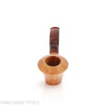 Demua Pipe en bruyère naturelle veinée, forme ballerine ou cherrywood-Demua