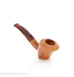 Demua pipa Cherrywood or Ballerina-shaped pipe in natural, veined briar-Demua