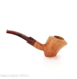 Demua pipa Cherrywood or Ballerina-shaped pipe in natural, veined briar-Demua