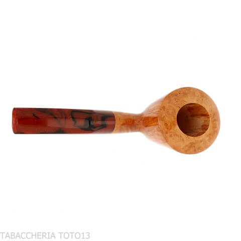 Demua Pipe en bruyère naturelle veinée, forme ballerine ou cherrywood-Demua