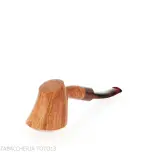 Demua pipa Cherrywood or Ballerina-shaped pipe in natural, veined briar-Demua