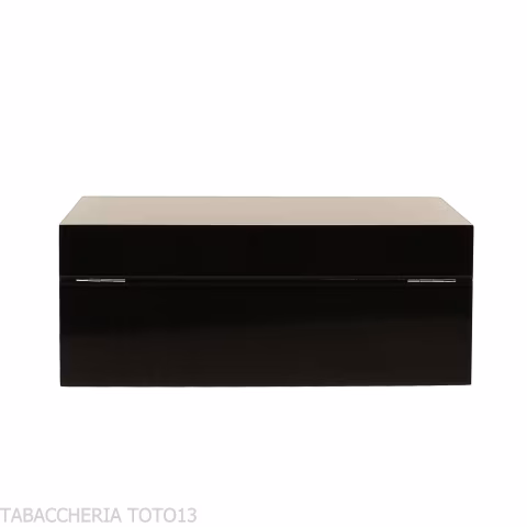 Gentili scatola umidificata per 40 sigari finitura nero lucido - Accessori Per Sigari