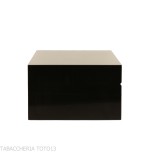 Caja humidificadora Gentili para 40 puros, acabado negro brillante. - Accesorios Del Cigarro