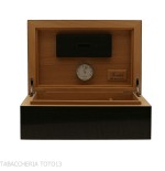 Gentili humidified box for 40 cigars, glossy black finish - Accessories Cigar