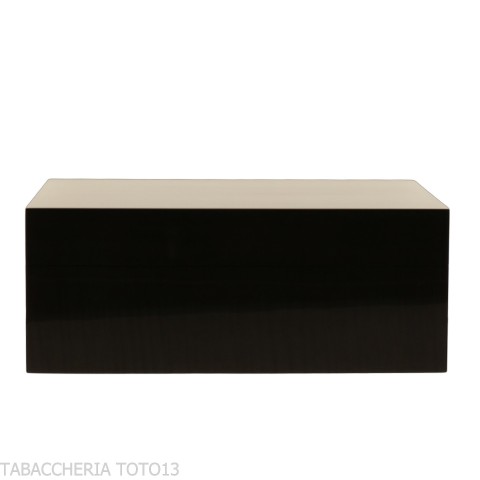 Boîte humidifiée Gentili pour 40 cigares, finition noire brillante - Accessoires Cigare