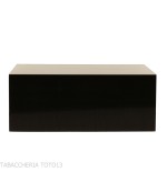 Caja humidificadora Gentili para 40 puros, acabado negro brillante. - Accesorios Del Cigarro