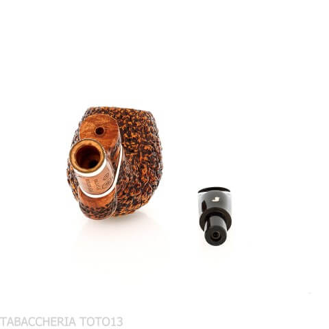 Ser Jacopo Insanus N.1 bent Apple radica rusticata - Pipe