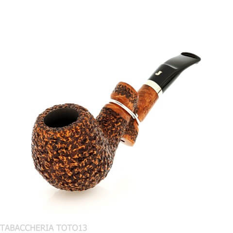 Ser Jacopo Insanus N.1 bent Apple radica rusticata - Pipe