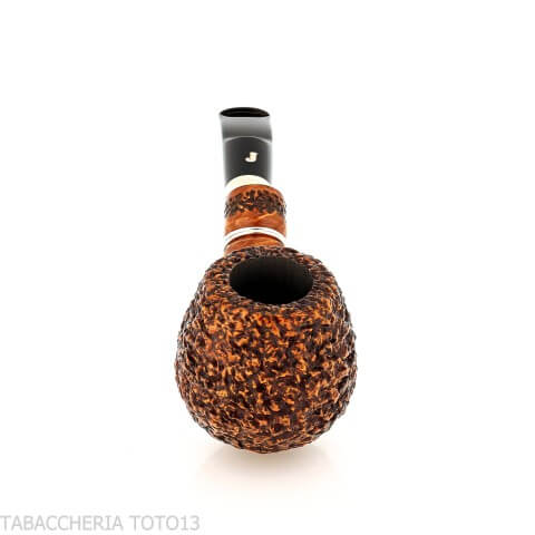 Ser Jacopo Insanus N.1 pipa curvada de brezo de manzana rusticada - Pipas de Tabaco