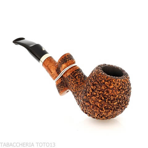 Ser Jacopo Insanus N.1 bent Apple radica rusticata - Pipe