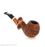 Ser Jacopo Insanus N.1 bent Apple radica rusticata - Pipe