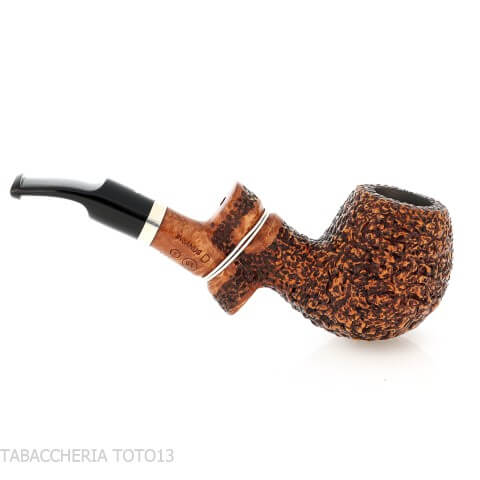 Ser Jacopo Insanus N.1 bent Apple radica rusticata - Pipe