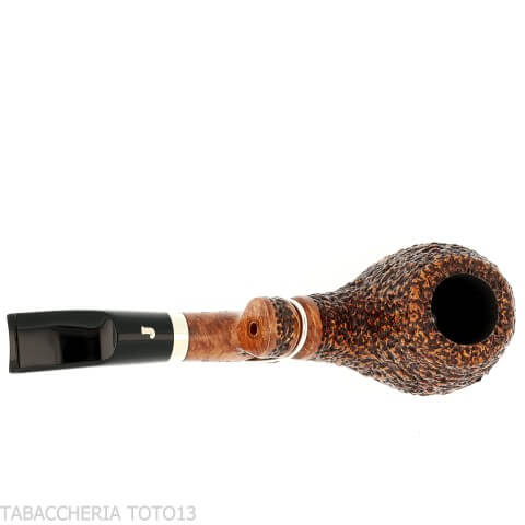 Ser Jacopo Insanus N.1 pipa curvada de brezo de manzana rusticada - Pipas de Tabaco