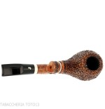 Ser Jacopo Insanus N.1 pipa curvada de brezo de manzana rusticada - Pipas de Tabaco