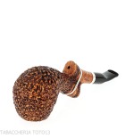 Ser Jacopo Insanus N.1 pipa curvada de brezo de manzana rusticada - Pipas de Tabaco