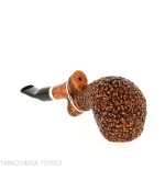 Ser Jacopo Insanus N.1 bent Apple radica rusticata - Pipe