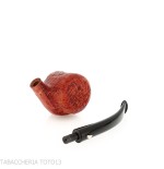 The duck, tobacco pipe with a cylindrical shape in sandblasted briar-L'Anatra