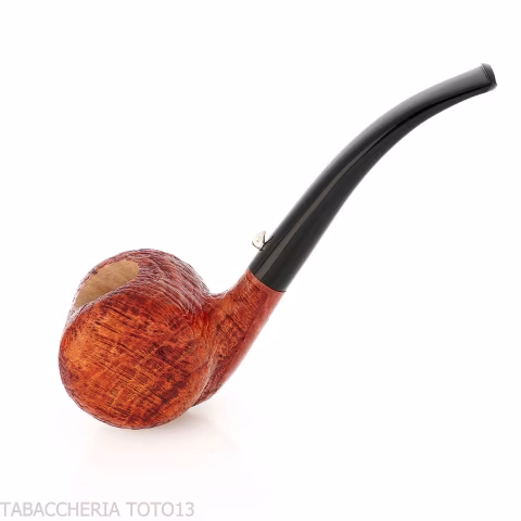 The duck, tobacco pipe with a cylindrical shape in sandblasted briar-L'Anatra