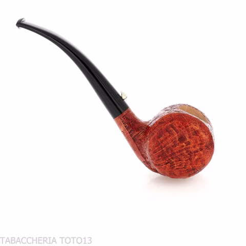 The duck, tobacco pipe with a cylindrical shape in sandblasted briar-L'Anatra