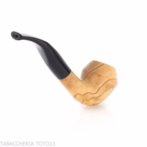 Aldo Velani Pipe courbée de Rhodésie en bois d'olivier-Aldo Velani