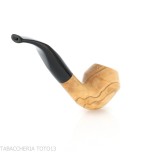 Aldo Velani Pipe courbée de Rhodésie en bois d'olivier-Aldo Velani