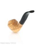 Aldo Velani bent Rhodesian Olive Wood Pipe-Aldo Velani