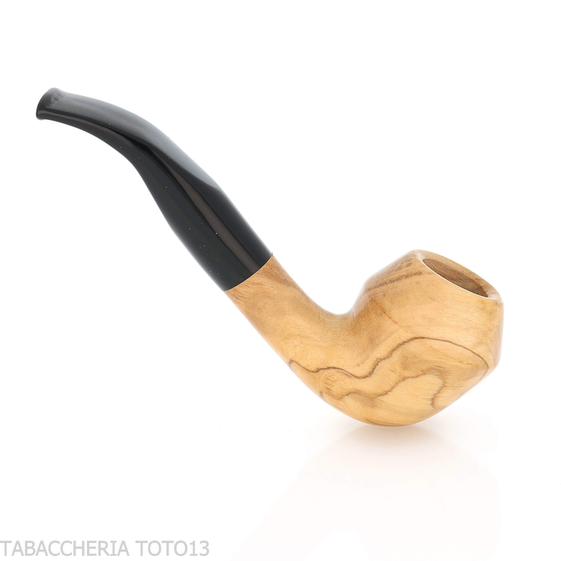 Aldo Velani Pipe courbée de Rhodésie en bois d'olivier-Aldo Velani