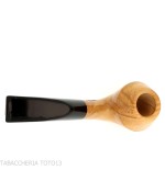 Aldo Velani Pipe courbée de Rhodésie en bois d'olivier-Aldo Velani