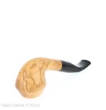 Aldo Velani Pipa de madera de olivo curva de Rodesia-Aldo Velani