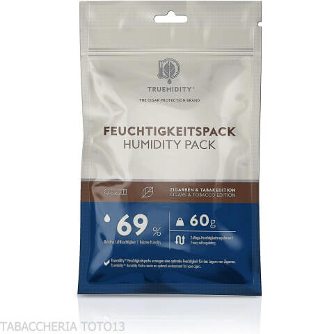 Truemidity humidity control 69% grammi 60 con busta ermetica-Umidificatori Bidirezionali