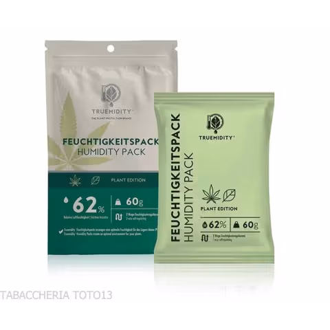 Truemidity humidity control 62% grammi 60 per tabacco Kentucky o Cannabis-Umidificatori Bidirezionali