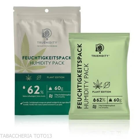 Paquetes de Control de Humedad Truemidity 62%, 60 gramos, para tabaco Kentucky o cannabis-Humidificadores bidireccionales