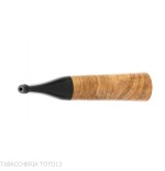 Embout buccal « Classique » en bois d'olivier pour cigares Toscano avec filtre 9 mm-Porte-parole pour fumer le cigare Toscano