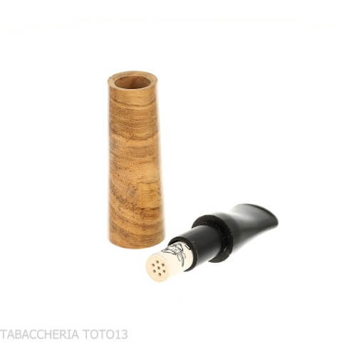 Klassisches Mundstück aus Olivenholz für Toscano-Zigarren mit 9-mm-Filter-Mundstück, um die Toscano-Zigarre zu rauchen