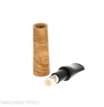 Boquilla clásica de madera de olivo para puros Toscano con filtro de 9 mm-Boquilla para fumar el cigarro toscano