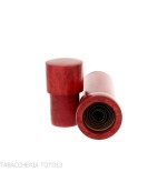 Dark briar wood cigar extinguisher for Tuscan cigars-Pocket cases for half Tuscan and mezzanine