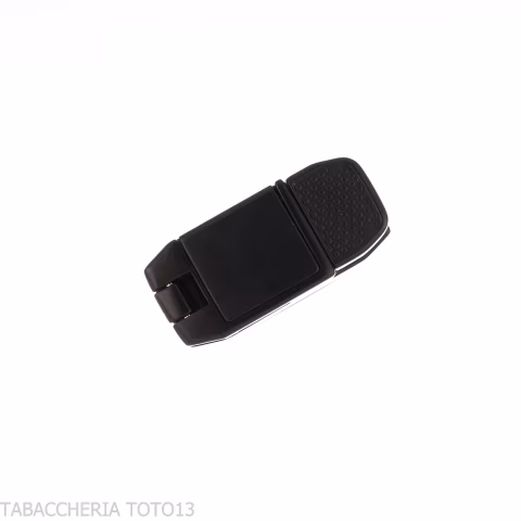 Silver Match Dublin Black Double Jet Flame Lighter with V-Cut Cigar Cutter-Lighter For Cigar