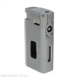 Silver Match Dublin accendino argento double jet flame con tagliasigari V cut-Accendini per Sigaro