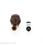 Mastro Geppetto pipa forma Rhodesian dritta in radica naturale-Mastro Geppetto