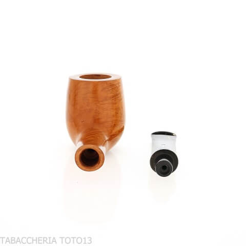Pipe Mastro Geppetto droite en bruyère polie, forme billard - Pipe Pour le Tabac - Racine naturelle