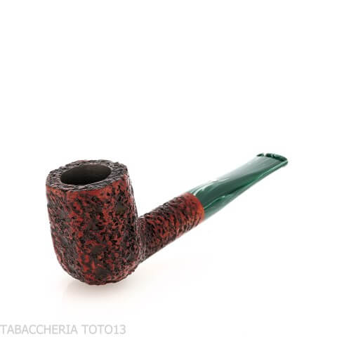 Mastro Geppetto straight Panel Billiard pipe in rusticated briar - Tobacco Pipes - Natural root
