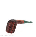Pipe de billard à panneau droit Mastro Geppetto en bruyère rustiquée - Pipe Pour le Tabac - Racine naturelle