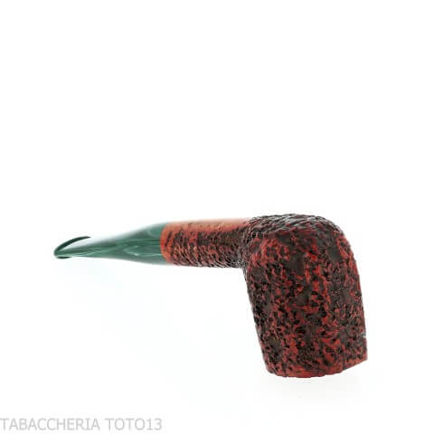 Pipe de billard à panneau droit Mastro Geppetto en bruyère rustiquée - Pipe Pour le Tabac - Racine naturelle