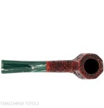 Pipe de billard à panneau droit Mastro Geppetto en bruyère rustiquée - Pipe Pour le Tabac - Racine naturelle