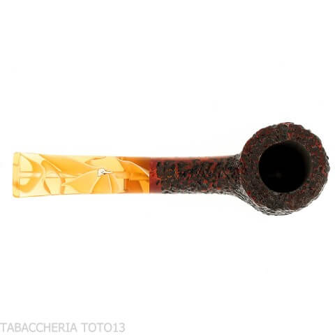 Pipe droite Mastro Geppetto Pot Motorities en bruyère rustiquée - Pipe Pour le Tabac - Racine naturelle