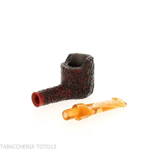 Pipe droite Mastro Geppetto Pot Motorities en bruyère rustiquée - Pipe Pour le Tabac - Racine naturelle