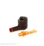 Pipe droite Mastro Geppetto Pot Motorities en bruyère rustiquée - Pipe Pour le Tabac - Racine naturelle