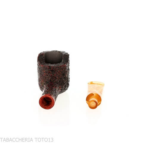 Mastro Geppetto pipa forma Pot Motorities dritta radica rusticata - Pipe