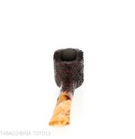 Mastro Geppetto Pot Motorities straight pipe in rusticated briar - Tobacco Pipes - Natural root
